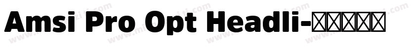 Amsi Pro Opt Headli字体转换